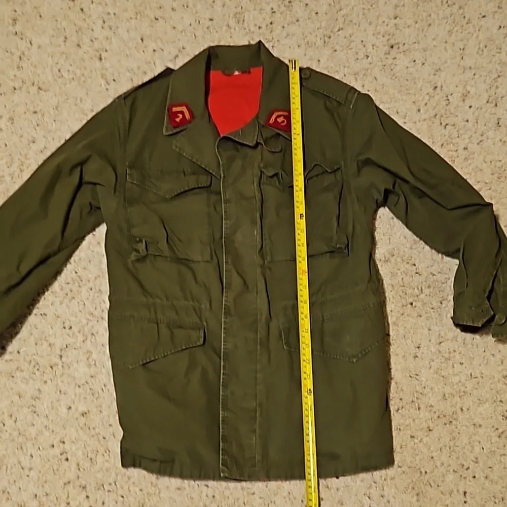 Gucci Dark Green Red Cargo GG Logo Orange Dragon Embroidered Jacket Coat Sz. 44 - Picture 8 of 10